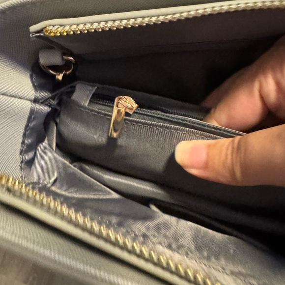 grey faux leather laptop purse/bag - Picture 12 of 15